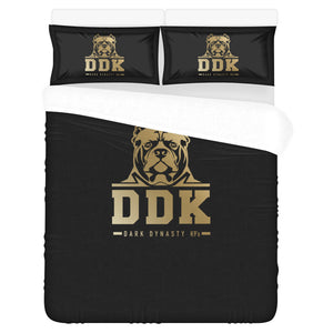 Black and Gold 3 Piece Bed Sheet Set