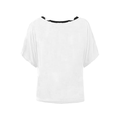 White and Black Blouse