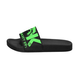 Mens Green Slides