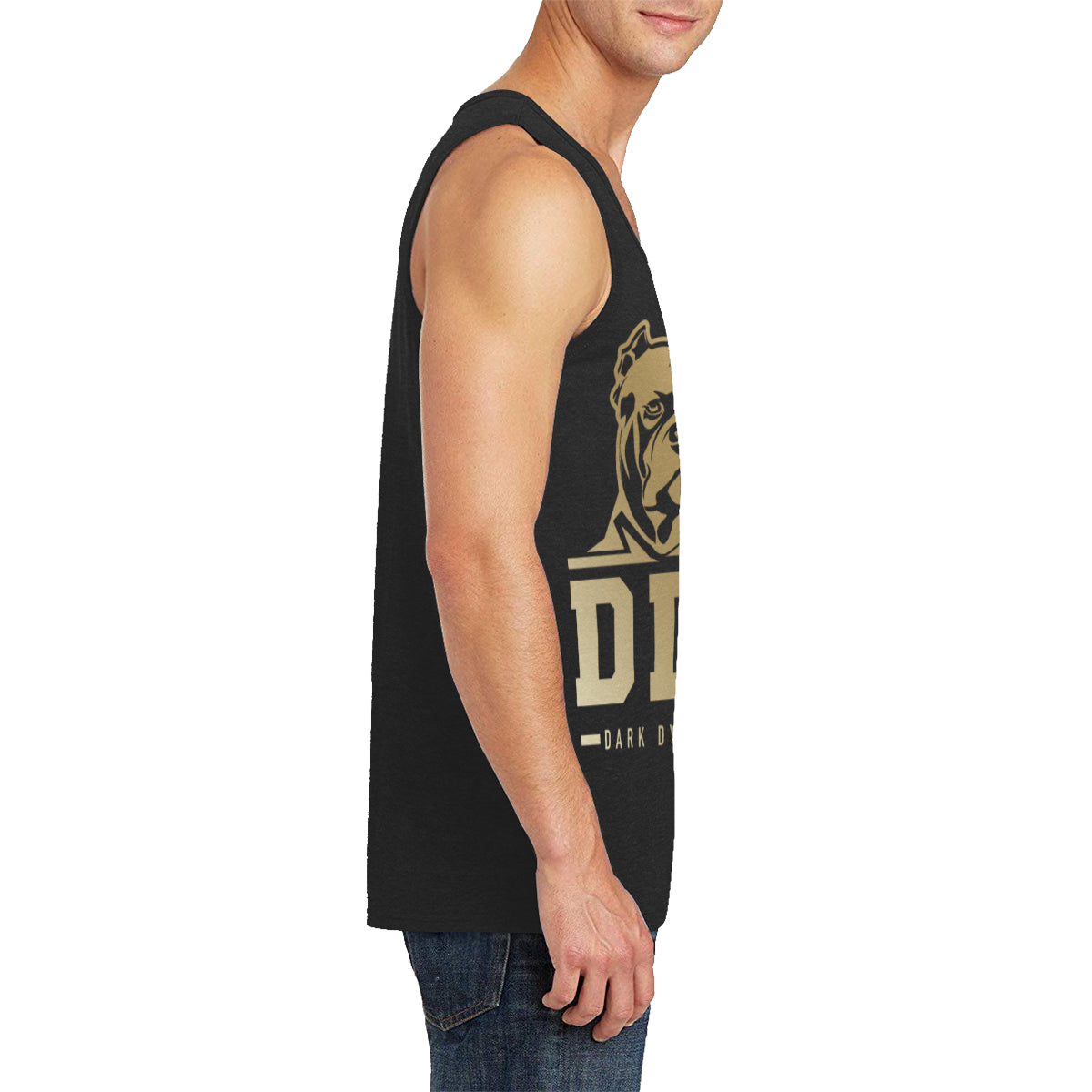 Gold and Black General Mens Tank