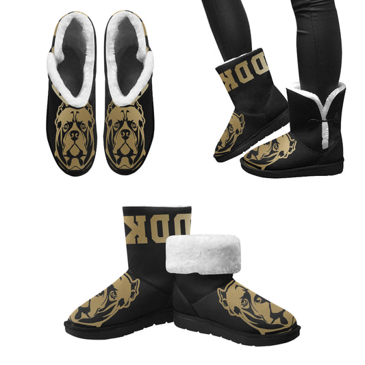 Gold and Black General DDK Snow Boots