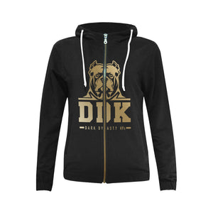 Woman's Gold Logo Zip Up