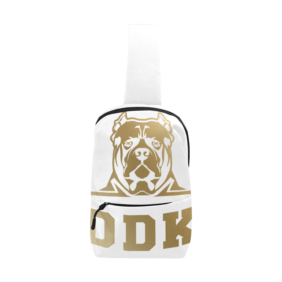 Gold and White Chest Bag
