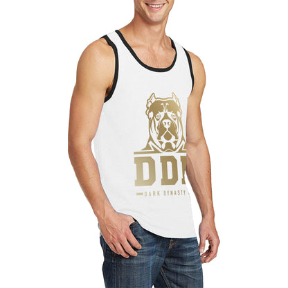 White and Gold Men's Tank