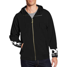 Load image into Gallery viewer, Black and white zip up