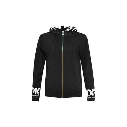 Black and white zip up