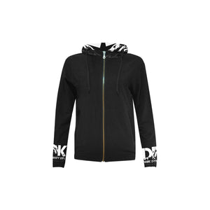 Black and white zip up