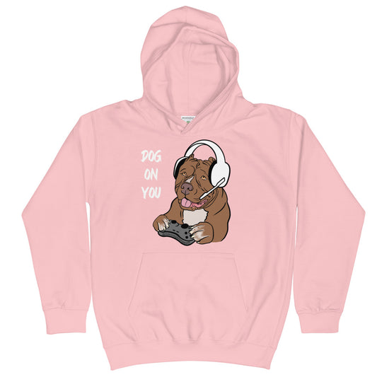 Kid's Dog On You Gaming Hoodie