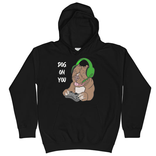 Kid's Dog On You Gaming Hoodie