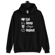 Load image into Gallery viewer, Eat Sleep Dogs Repeat Unisex Hoodie