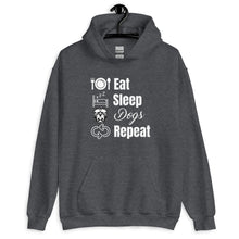 Load image into Gallery viewer, Eat Sleep Dogs Repeat Unisex Hoodie