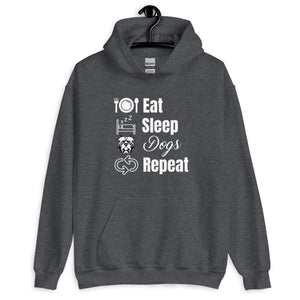 Eat Sleep Dogs Repeat Unisex Hoodie