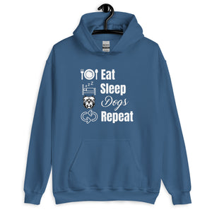 Eat Sleep Dogs Repeat Unisex Hoodie