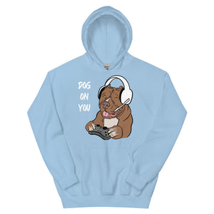 Unisex Dog On You Gaming Hoodie