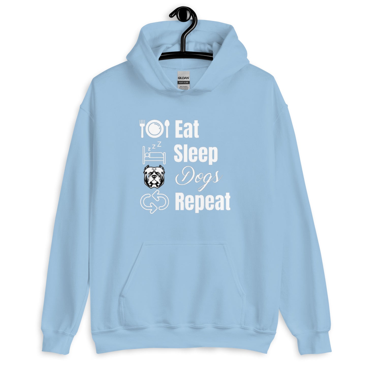 Eat Sleep Dogs Repeat Unisex Hoodie