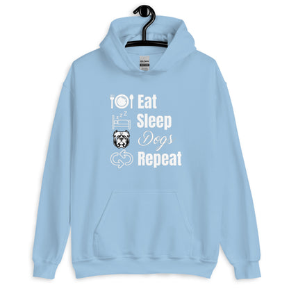 Eat Sleep Dogs Repeat Unisex Hoodie