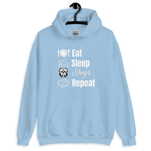 Eat Sleep Dogs Repeat Unisex Hoodie