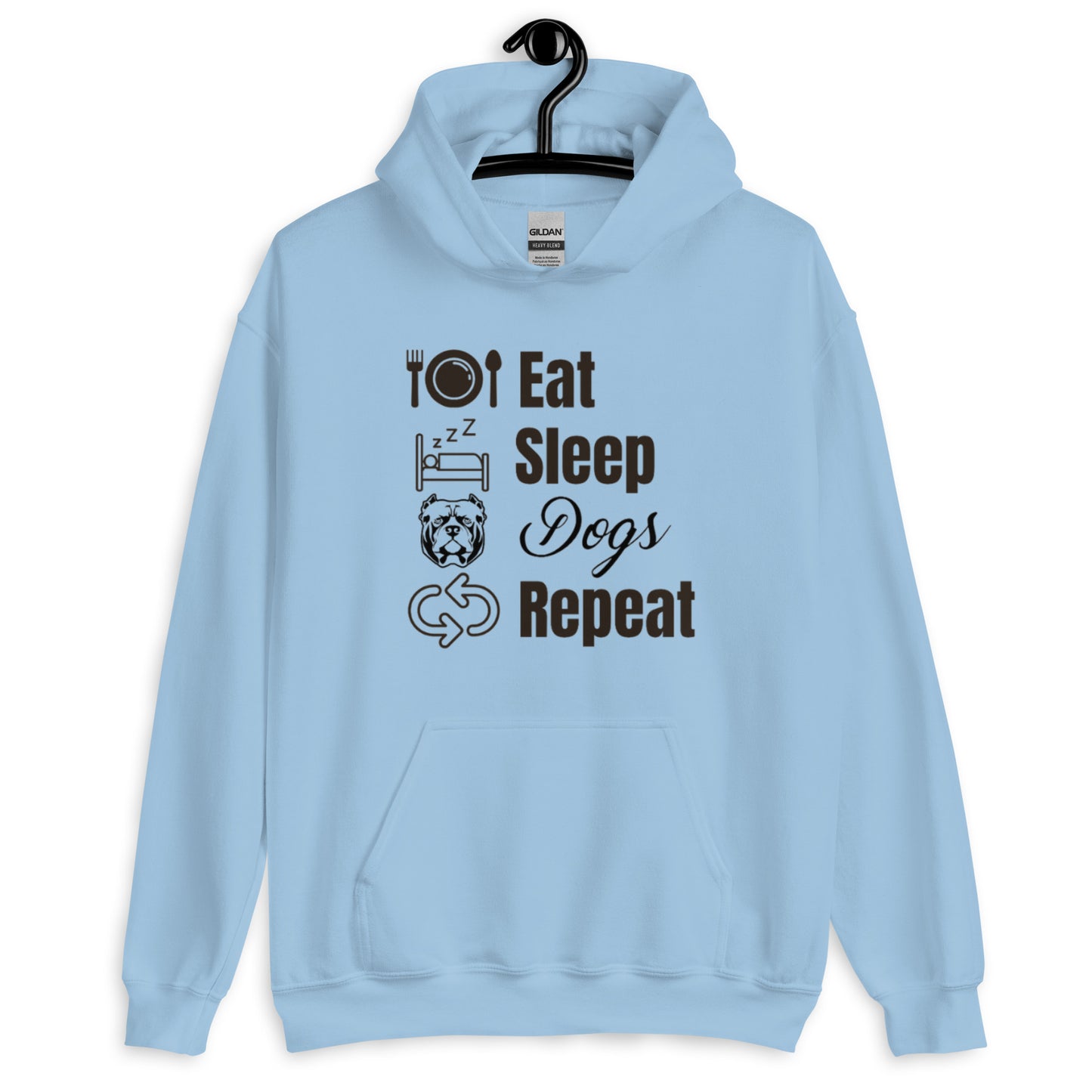 Eat Sleep Dogs Repeat Unisex Hoodie