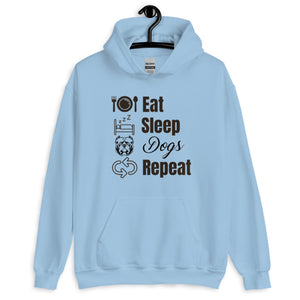 Eat Sleep Dogs Repeat Unisex Hoodie