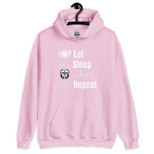 Load image into Gallery viewer, Eat Sleep Dogs Repeat Unisex Hoodie