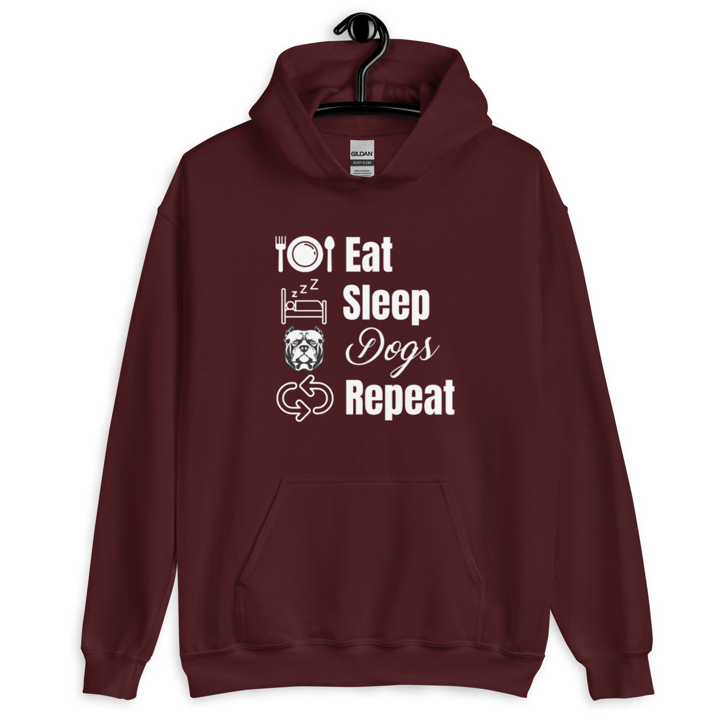 Eat Sleep Dogs Repeat Unisex Hoodie