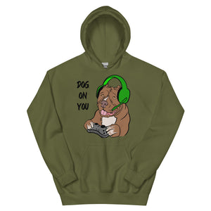 Unisex Dog On You Gaming Hoodie