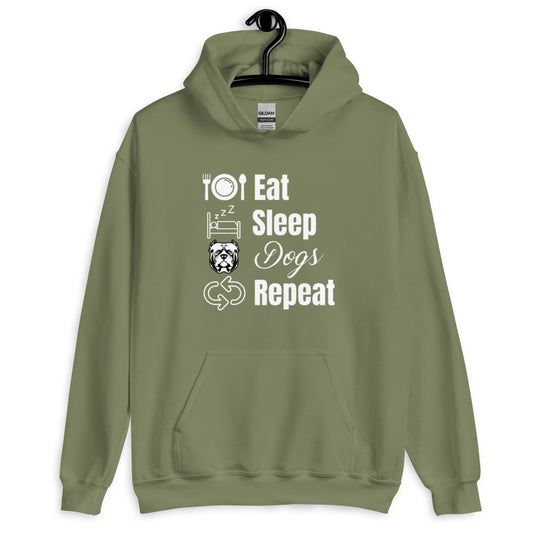 Eat Sleep Dogs Repeat Unisex Hoodie