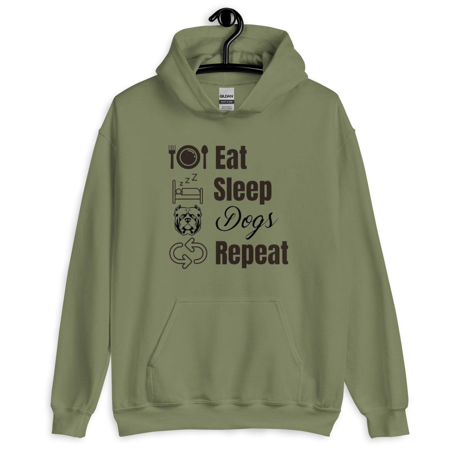 Eat Sleep Dogs Repeat Unisex Hoodie