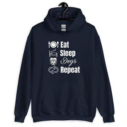 Eat Sleep Dogs Repeat Unisex Hoodie