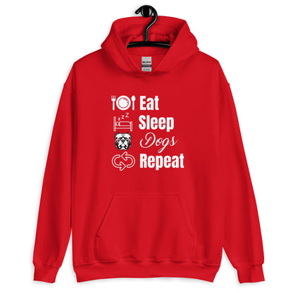 Eat Sleep Dogs Repeat Unisex Hoodie