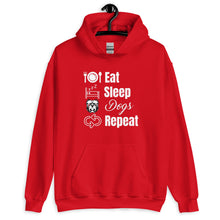 Load image into Gallery viewer, Eat Sleep Dogs Repeat Unisex Hoodie