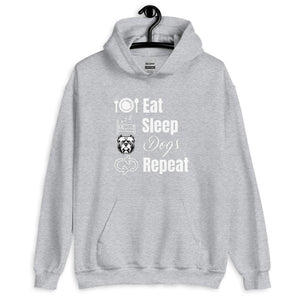 Eat Sleep Dogs Repeat Unisex Hoodie