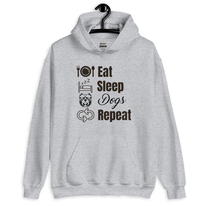 Eat Sleep Dogs Repeat Unisex Hoodie