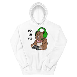 Unisex Dog On You Gaming Hoodie