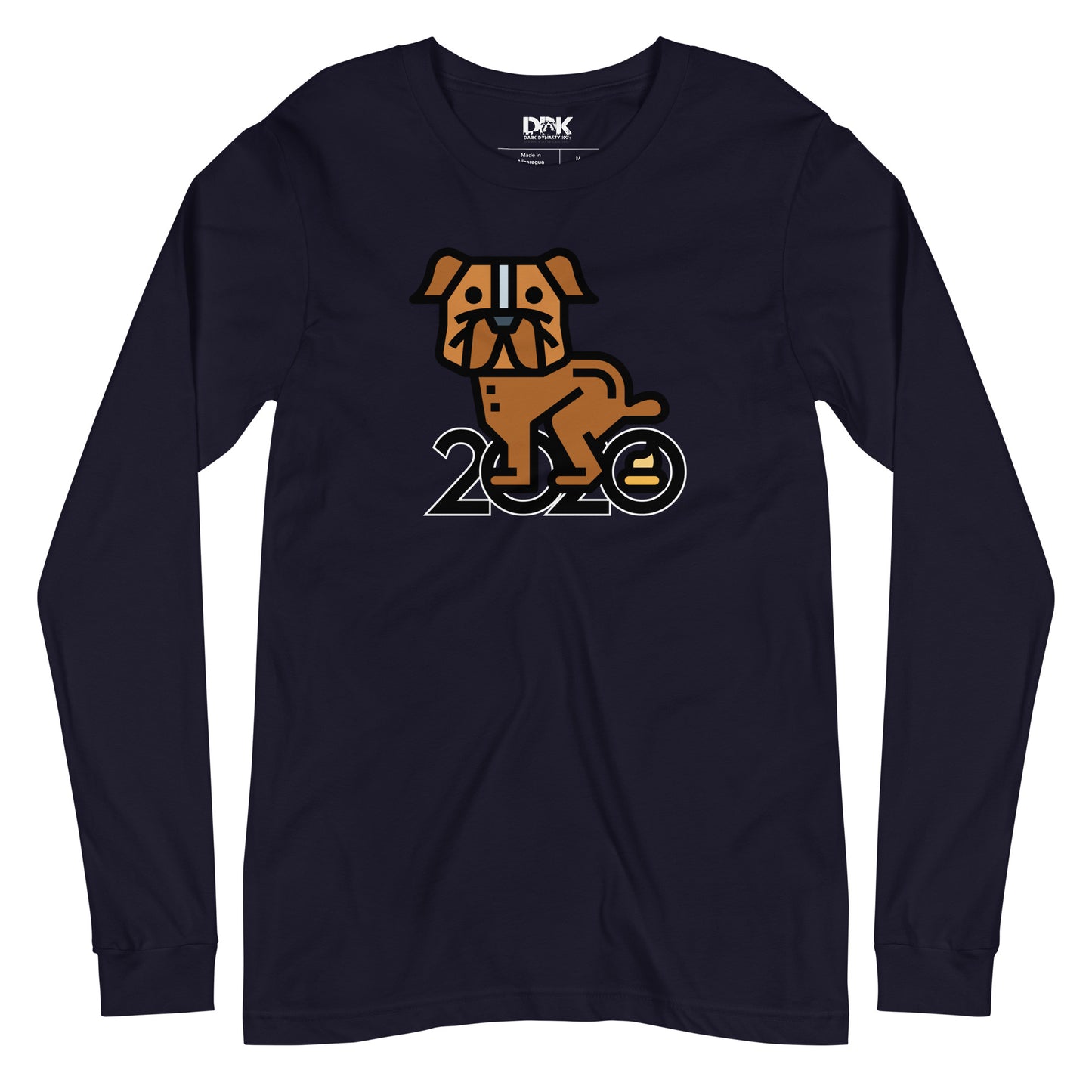 Dog Shitting 2020 Men's Long Sleeve