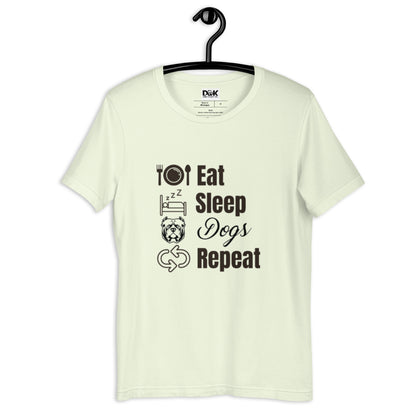 Eat Sleep Dogs Repeat - Unisex t-shirt