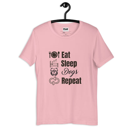 Eat Sleep Dogs Repeat - Unisex t-shirt