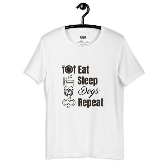 Eat Sleep Dogs Repeat - Unisex t-shirt