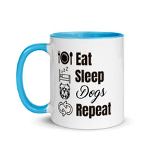 Load image into Gallery viewer, Eat Sleep Dogs Repeat - Mug with Color Inside
