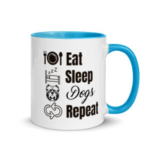 Load image into Gallery viewer, Eat Sleep Dogs Repeat - Mug with Color Inside
