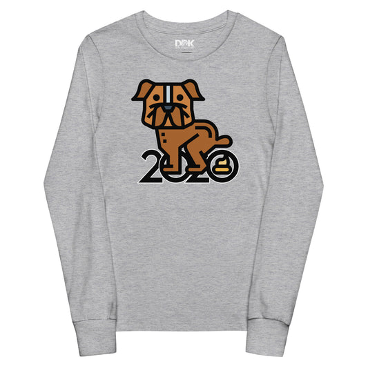 Dog Shitting 2020 Youth long sleeve